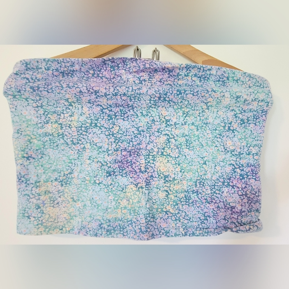 Wild Fable Floral Cropped Tube Top